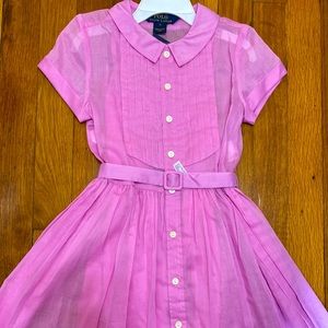 BNWT Cotton dress,button down with belt.